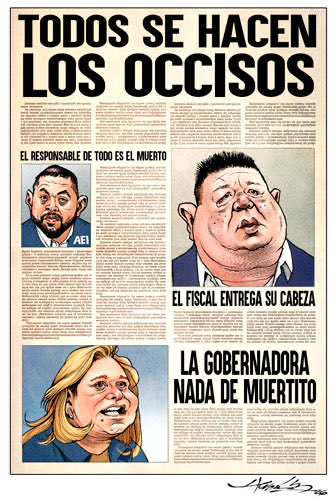 Y el pretexto fue: desmantelar un laboratorio todo viejo e inoperante a simple vista y sin detenidos