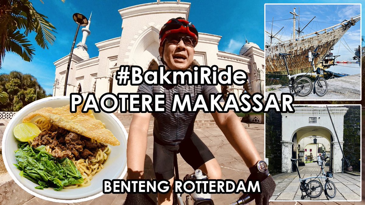 Bakmi_Cyclist's tweet photo. Kali ini gue explore beberapa tempat bersejarah di Makassar. Silahkan tonton videonya di sini: https://t.co/tutB20TLrv and thank you for your support!😉
#bakmicyclist #gowes #cycling #cyclists #ujungpandang #fort #benteng #rotterdam #pelabuhan #rakyat #paotere #makam #tallo https://t.co/fdRI5YLAlu