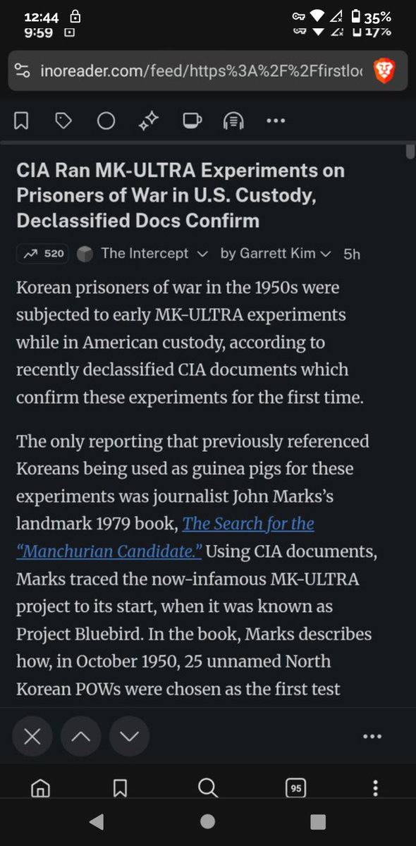 DomPachino101's tweet image. 👀 
#MKULTRA #MIND_CONTROL #WAR 
Korean prisoners of war in the 1950s were subjected to early MK-ULTRA experiments while in American custody, according to recently declassified CIA documents which confirm these experiments for the first time... 
ino.to/y3L5mGK