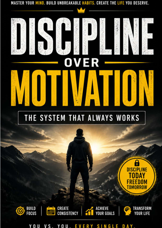 Ilyas1083751's tweet image. Buy Discipline Over Motivation: The System That Always Works on @Gumroad bendaoud5.gumroad.com/l/MINDRIVE #Discipline
#Focus
#SelfImprovement
#Productivity
#BuildDiscipline
#StopProcrastinating
#SuccessMindset
#DigitalProducts
#MakeMoneyOnline