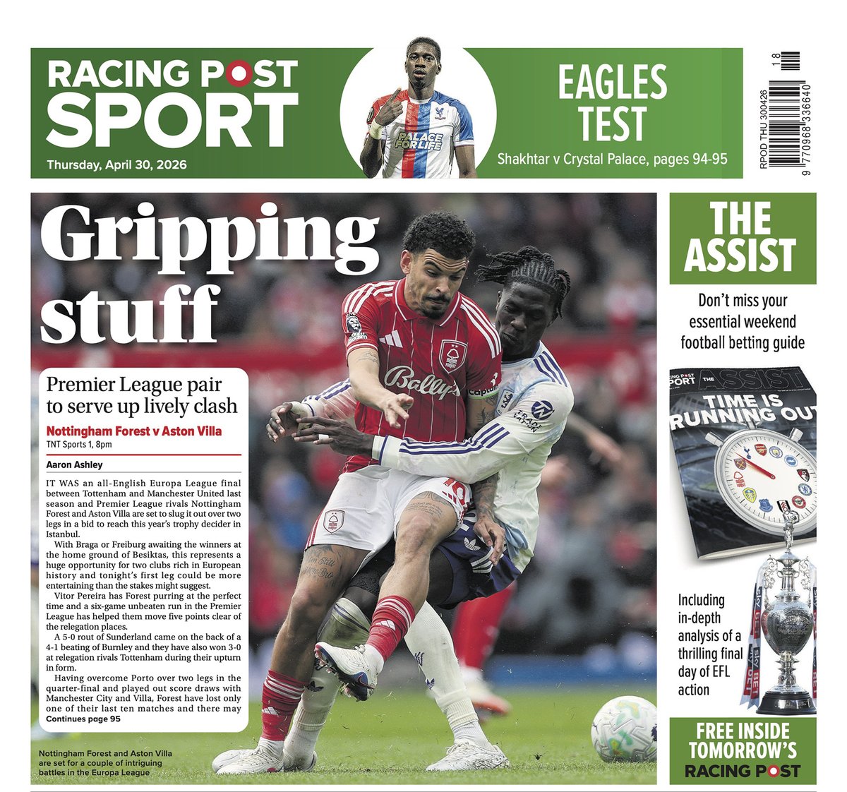 In tomorrow's @RacingPostSport
