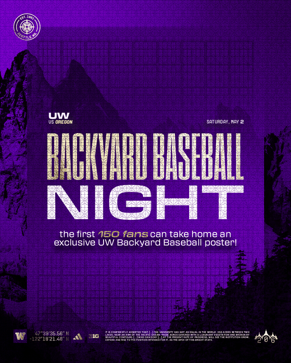UW_Baseball's tweet photo. Lots of fun happening at the ballpark this weekend 👀

Saturday, May 2 - Backyard Baseball Night &amp; Have a Catch Saturday
Sunday, May 3 - Dollar Dog Day, Bark at the Park (featuring @DubsUW), &amp; Sunday Run Day https://t.co/F1sWZiP9Tq