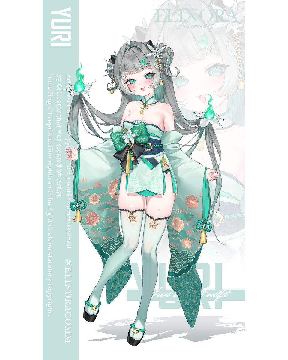 ⋆˚.｛ Commission Work ｝⋆⁺

很開心幫幽璃設計了全新的 2.0 造型！🎐
從髮絲到腳趾都飽含了我的私心與喜好……
最滿意的部分是將「幽靈蘭」與「鬼火」元素融入服裝
連兩邊的小雙馬尾也設計成了鬼火的形狀！🔥
希望大家也會喜歡這次的新衣裝😋

#Commissionart #ElinoraComm
#立繪 #VtuberDesign