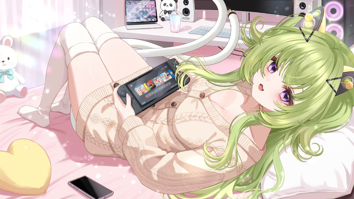 uchuujin_ai's tweet photo. tomorrow's stream is 2 hours early! i'll be playing tomodachi life hehe~ also here's another cute art :3

🎨 @417YXq1Itw21499 https://t.co/2K3mRFyZ80