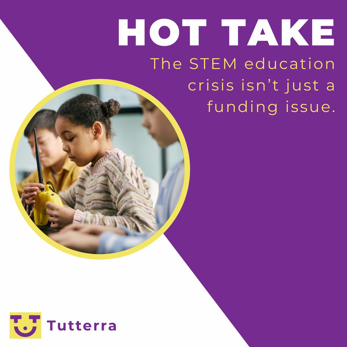tutterra_'s tweet image. Hot take: throwing money at the STEM crisis won't fix it if students don't feel like STEM is for them.

Funding matters. But belonging, confidence, and the right support system matter more than we admit.

What's your take? 👇

#STEMEducation #Tutterra
