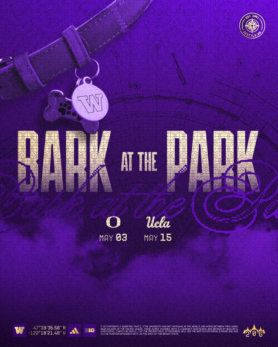 UW_Baseball's tweet photo. Lots of fun happening at the ballpark this weekend 👀

Saturday, May 2 - Backyard Baseball Night &amp; Have a Catch Saturday
Sunday, May 3 - Dollar Dog Day, Bark at the Park (featuring @DubsUW), &amp; Sunday Run Day https://t.co/F1sWZiP9Tq