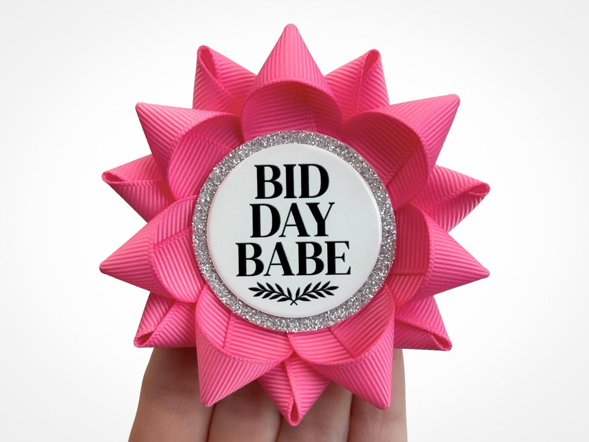PPerceptions's tweet image. Bid Day Babe Pin, Sorority Rush Week Event Gift, College Greek Life Gifts and Accessories shown in Bright Pink tuppu.net/d9a536bb #babyshower #shoppingonline #eventplanning #handmadegifts #shopsmall #weddings #events #Etsyshop #BidDayBabePin