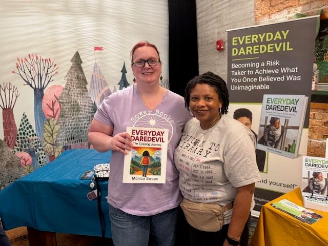 LearningDimensi's tweet photo. Learning Dimensions founder, Monica Swope, had a great time at The Jolly Giraffe for Independent Bookstore Day! We appreciate everyone who came to support her Everyday Daredevil and children's book collection.

#education #IndependentBookstoreDay #childrensbook https://t.co/alSjnkIvhp