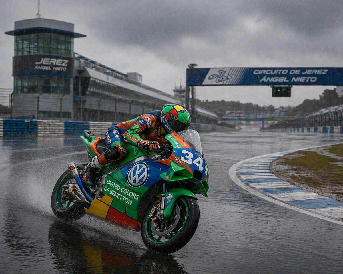 SimDerbi's tweet photo. No es lo que esperábamos, pero la lluvia hizo acto de presencia en los tests que hicimos en Jerez.
@Alexarnau24 y @Ex_ifebmon hicieron bastantes vueltas y hemos podido probar los neumáticos y la aerodinámica con la lluvia https://t.co/1JyNbnIRUe