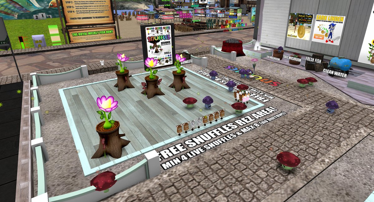 FangQingfang's tweet image. I like collecting spam from #snuffles (maps.secondlife.com/secondlife/Bus…) on my own because I don't have to fight for the woods (I'm only taking the 🌳). Of course, I can buy charcoal, but I prefer to save my money for something else =&amp;gt; shopping at the Fantasy Fair.😜
#secondlife #fishhunt