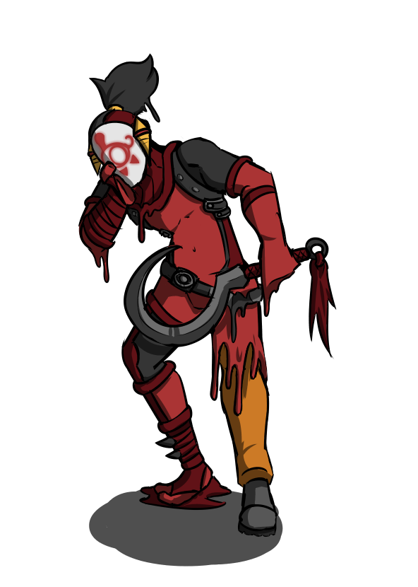 When you're exploring some ancient ruin with your buddy and he jokes about putting an ancient mask over his face and you laugh together but after a while you turn around and he gives you this look wdyd