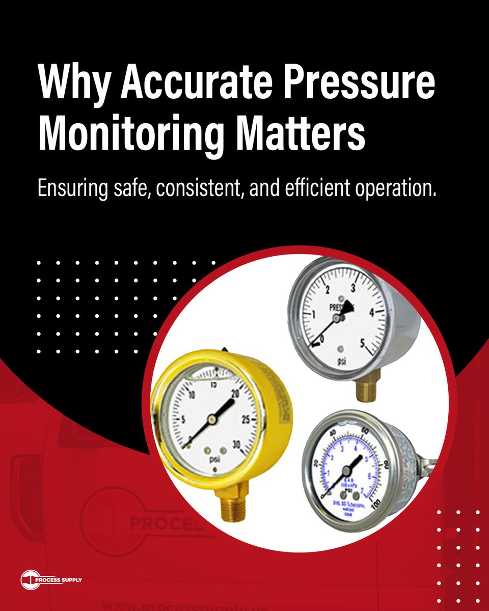 ProcessSupplyUS's tweet photo. Accurate readings help keep systems operating within spec. We stock dependable industrial gauges designed to support system monitoring and early issue detection. https://t.co/iSGgHlLenj https://t.co/TlonAjVngT