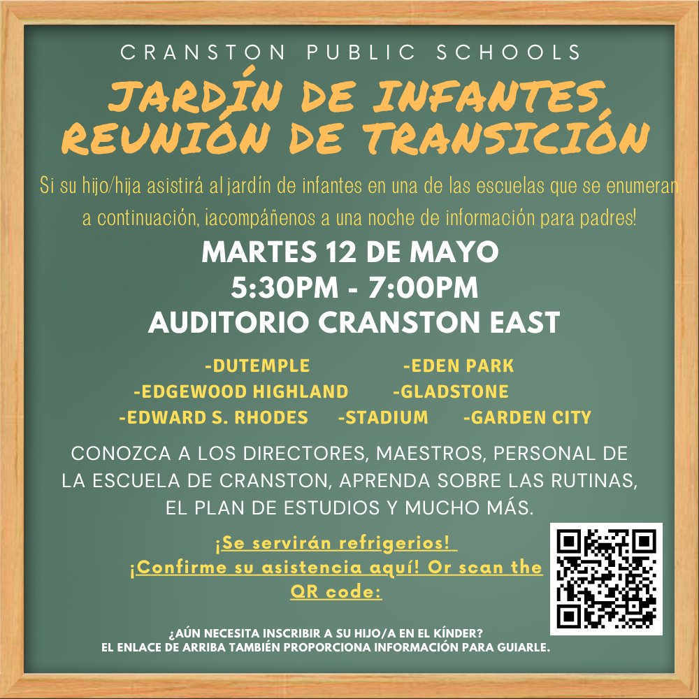 Cranston School Dept tweet media