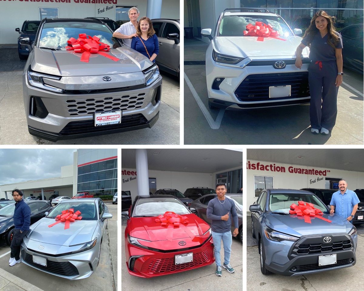 fredhaastoyota's tweet image. Cheers to our newest #happycustomers! Ready to join them? Stop by today and discover the perfect ride waiting just for you. Congratulations! 🎉 Abdul S., Andrea K., Angel P., Bryan A.R., Carolina G., Daisy Z., Daniel M., Gina C., Pedro C.P., and Ryan H. #Houston #SpringTX