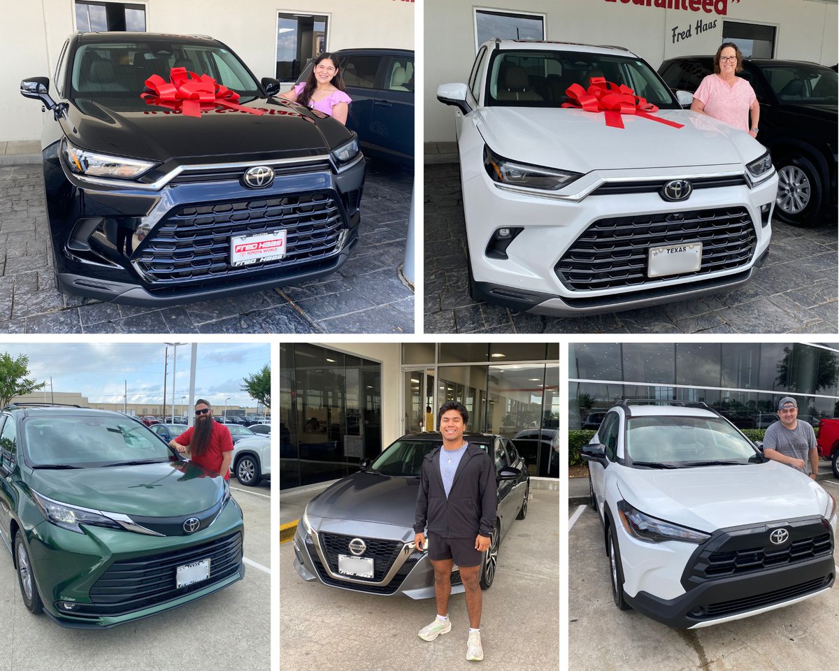 fredhaastoyota's tweet image. Cheers to our newest #happycustomers! Ready to join them? Stop by today and discover the perfect ride waiting just for you. Congratulations! 🎉 Abdul S., Andrea K., Angel P., Bryan A.R., Carolina G., Daisy Z., Daniel M., Gina C., Pedro C.P., and Ryan H. #Houston #SpringTX