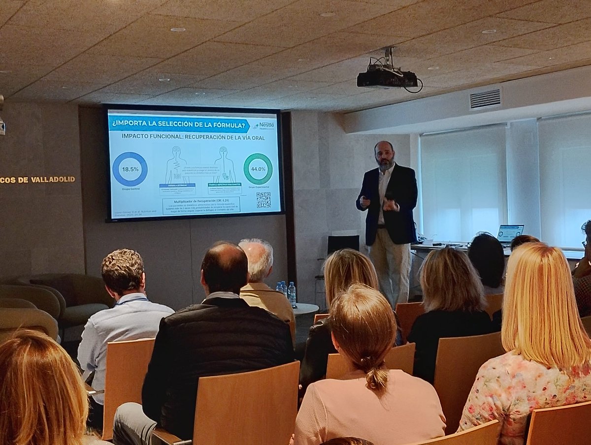 endovalladolid's tweet photo. Gran Éxito de la Jornada "Detectar, adaptar y nutrir: claves actuales en el manejo de la disfagia en Atención Primaria" en el @ICOMVALLADOLID. Hablando del trabajo multidisciplinar con ORL, logopedia y endocrinología. https://t.co/klAu0m6F6W