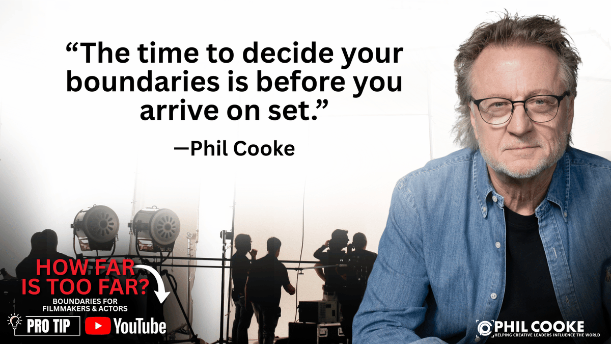 PhilCooke's tweet image. Actors - decide your boundaries before you get to set. Here's why: youtu.be/isNmw-rZyYE
#careeradvice #actorlife #setlife