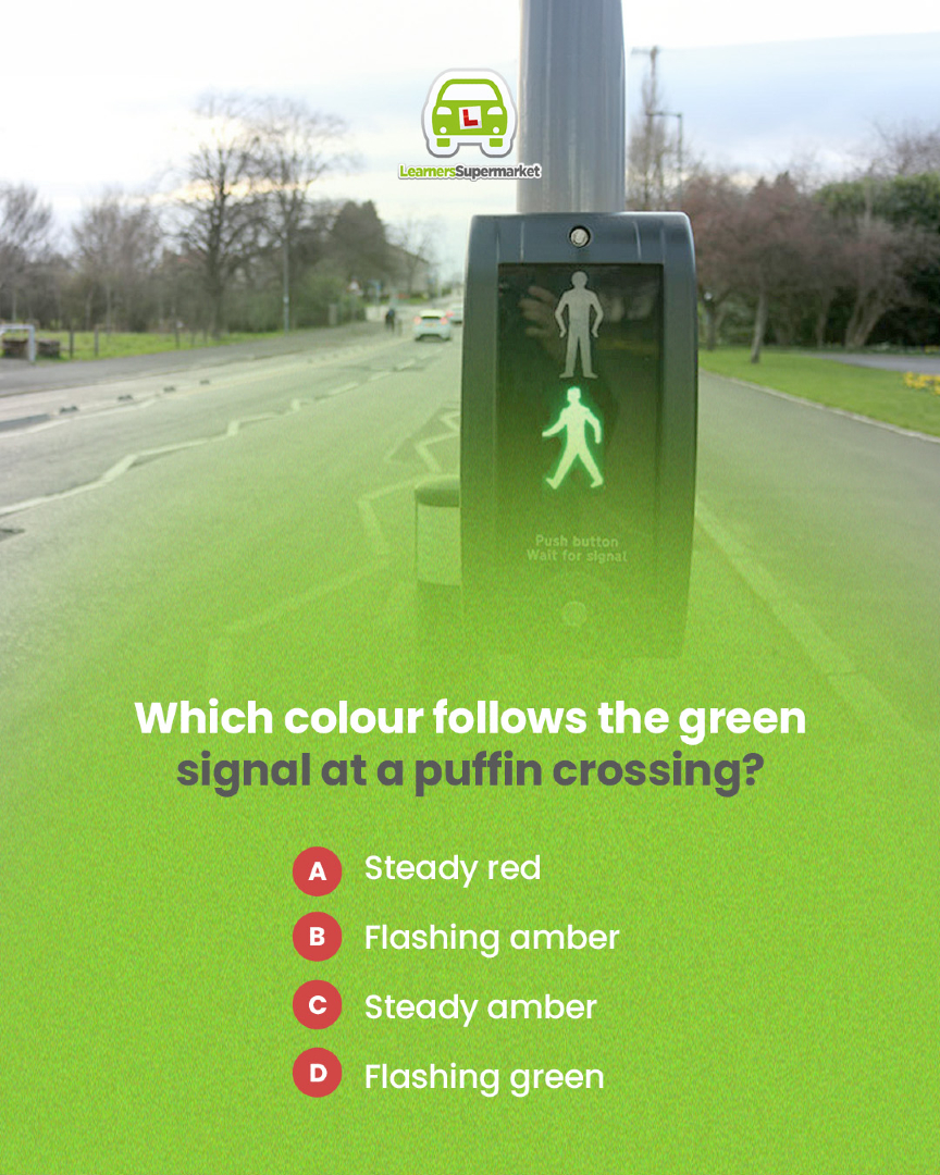 LearnersSM's tweet image. Puffin crossings have infra-red sensors that detect when pedestrians are crossing and hold the red traffic signal until the crossing is clear. The use of a sensor means there's no flashing amber phase as there is with a pelican crossing.

#drivingtheory #roadsafety #learntodrive