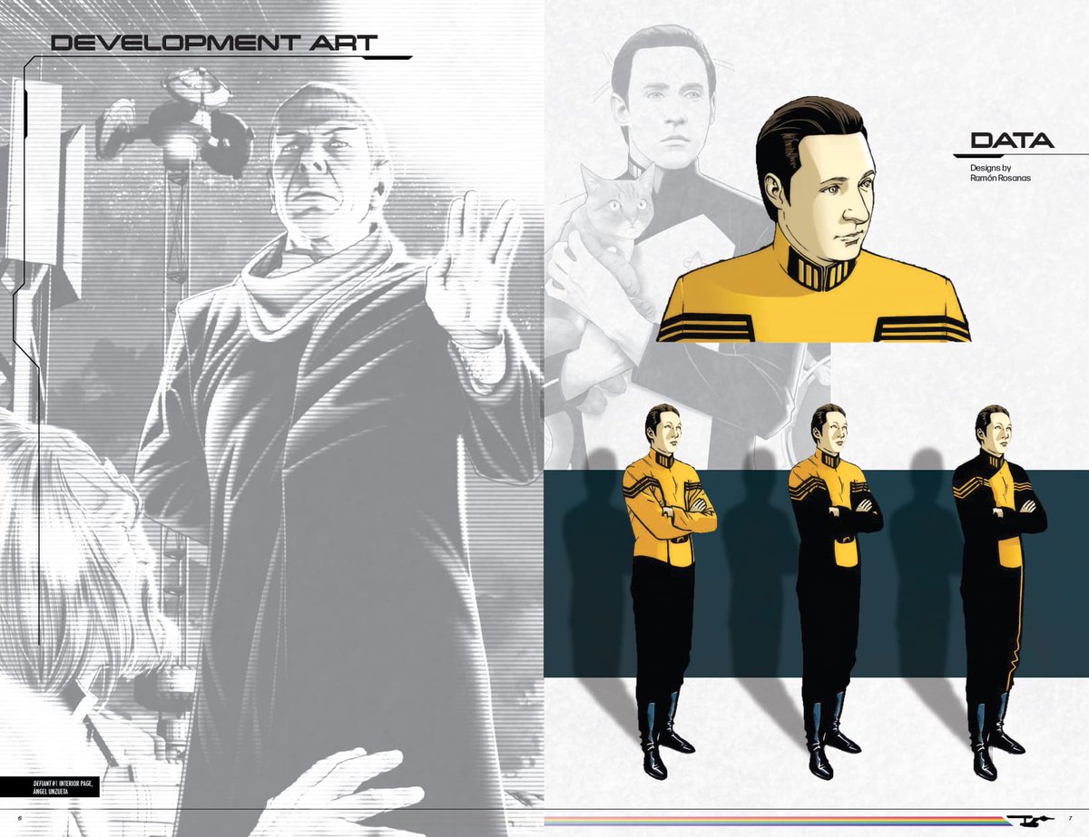 IDWPublishing's tweet image. Revel in the #art that brought to life the award-winning #StarTrek and Defiant #comicseries!

@comicsbeat shared a peek at #TheArtofStarTrek &amp;amp; Defiant: ow.ly/TNLP50YS1Fm

Preorder The #artbook at bookstores.

#StarTrekDefiant #Comics #StarTrek60 #Devolpment