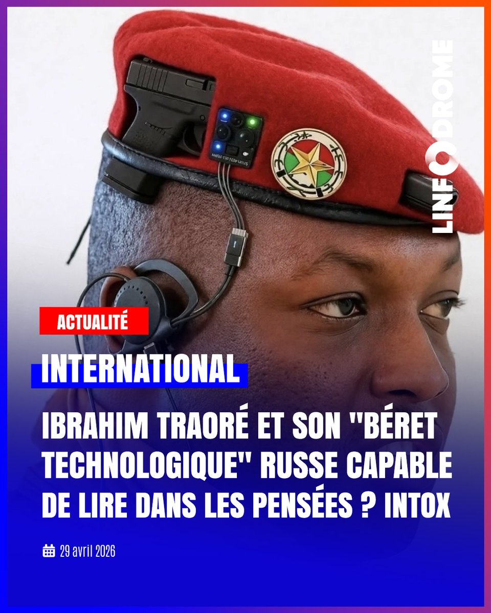 Linfodrome's tweet image. Depuis quelques jours, une image du capitaine Ibrahim Traoré, président de la transition au Burkina Faso, affole les réseaux sociaux.

#Linfodrome