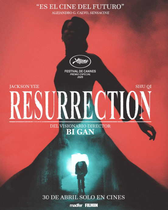 CineEmbajadores's tweet image. La última película de Bi Gan llega por fin a salas españolas tras su paso por Cannes 2025 ❤️

#Resurrection "Un hipnótico viaje al fondo del cine como experiencia onírica fuera del tiempo" 

cinesembajadores.es/pelicula/resur…