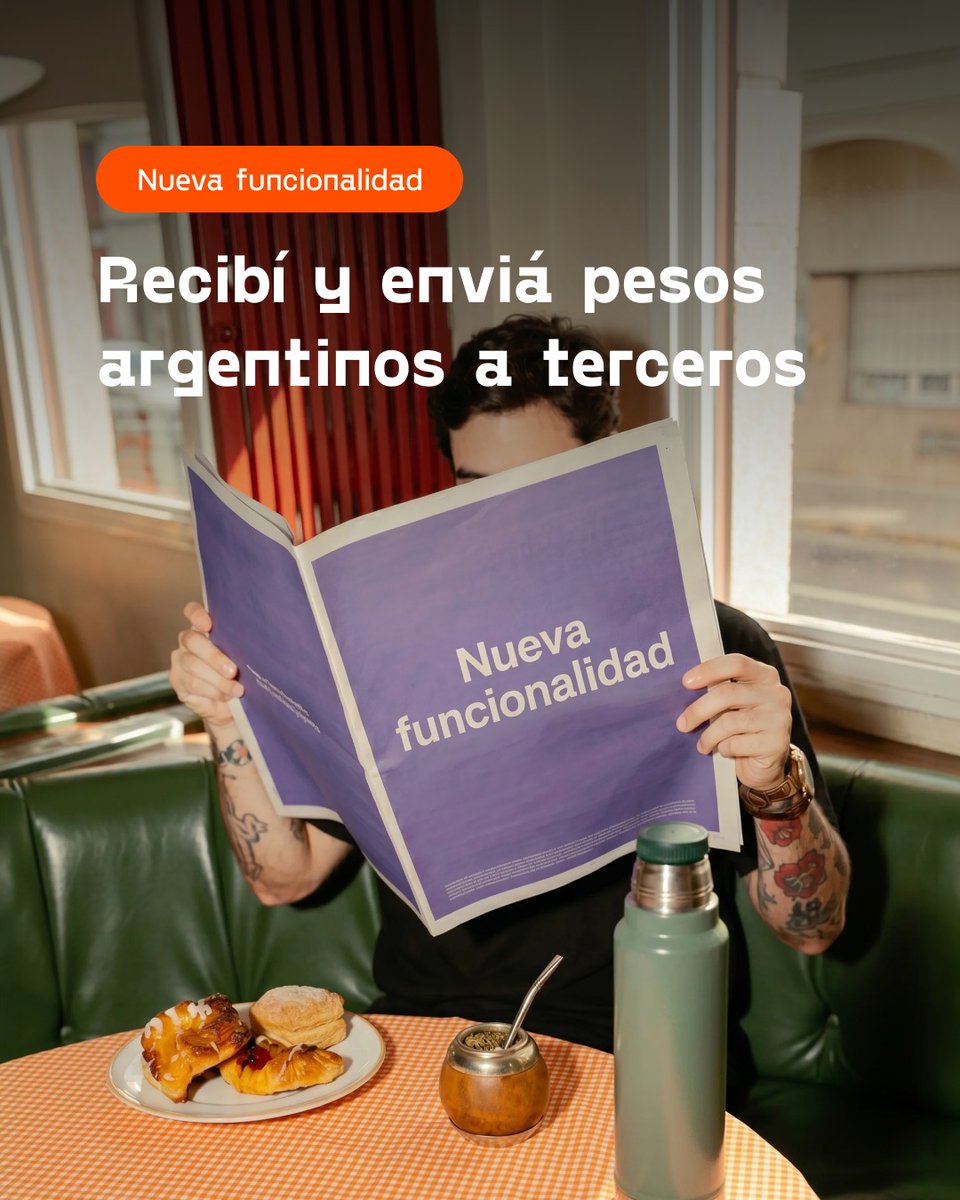 TakenosApp's tweet photo. Para todos nuestros argentinossssss 🔥

Ahora podés enviar y recibir pesos argentinos a terceros. 

Transferile a un amigo por el asado del finde, paga el alquiler y usá Takenos para todo.