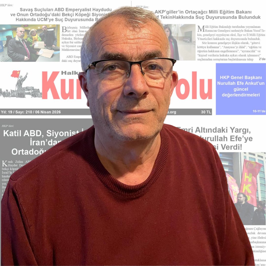 hkpgenelmerkez's tweet photo. Basına ve Kamuoyuna

Halkın Kurtuluş Yolu Gazetesi Yazı İşleri Müdürü Yusuf Gençer de gözaltında!

Bilindiği gibi Genel Başkan'ımız Nurullah Efe, Halkın Kurtuluş Yolu Gazetesi'nin 210'uncu sayısında yayımlanan ve hiçbir şekilde suç unsuru içermeyen Başyazısı nedeniyle "Cumhurbaşkanına hakaret" isnadıyla dün gözaltına alınmış, geceyi İstanbul İl Emniyet Müdürlüğünde geçirmiş, tutuklama talebiyle Büyükçekmece 4. Sulh Ceza Mahkemesine sevk edilmiş ve adli kontrolle serbest bırakılmıştı.

Söz konusu Başyazının yayımlanmasından dolayı Halkın Kurtuluş Yolu Gazetesi Yazı İşeri Müdürü Yusuf Gençer de bu akşam İzmir'deki evine gelen polisler tarafından hukuksuz bir şekilde gözaltına alınarak Yamanlar Polis Karakolu'na götürülmüştür. Geceyi burada geçirecek olan Gençer, Büyükçekmece Savcılığının talimatı uyarınca mevcutlu olarak yarın İzmir Savcılığına çıkarılacak, Gençer'in ifadesi SEGBİS yoluyla alınacaktır. 

Haksız ve hukuksuz bir şekilde gözaltına alınan Yusuf Gençer yalnız değildir!