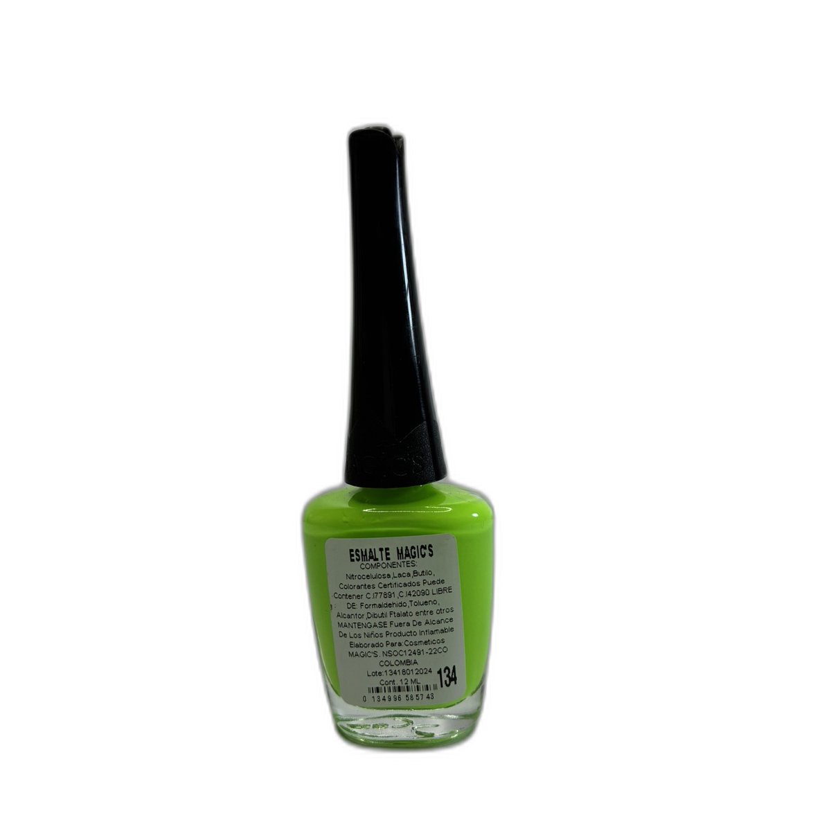 Esmalte Tradicional 134 Verde Limón (neón) | Magic's