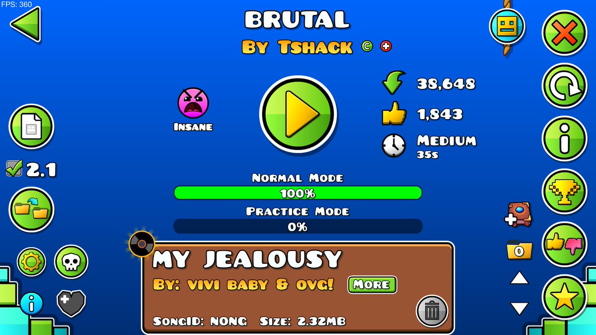 Prism_GD's tweet photo. Brutal 100% Extreme n34, nivelazo https://t.co/1nHwzsueJw