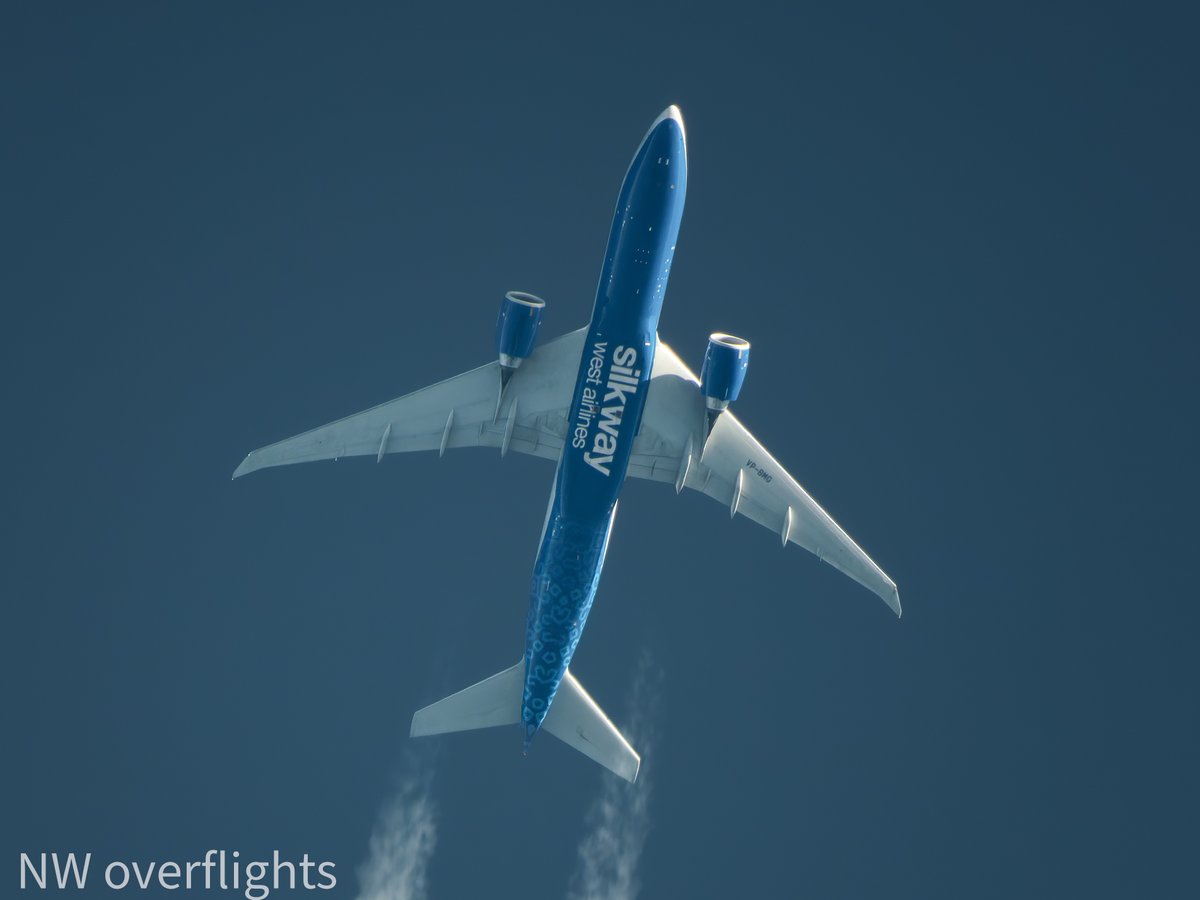 Sx60Contrails's tweet image. Silk Way West 777-F 
VP-BMG
ORD-HHN at 33,000ft 
19/4/26
Nikon P1000.
#avgeeks #aviationdaily #aviationlovers