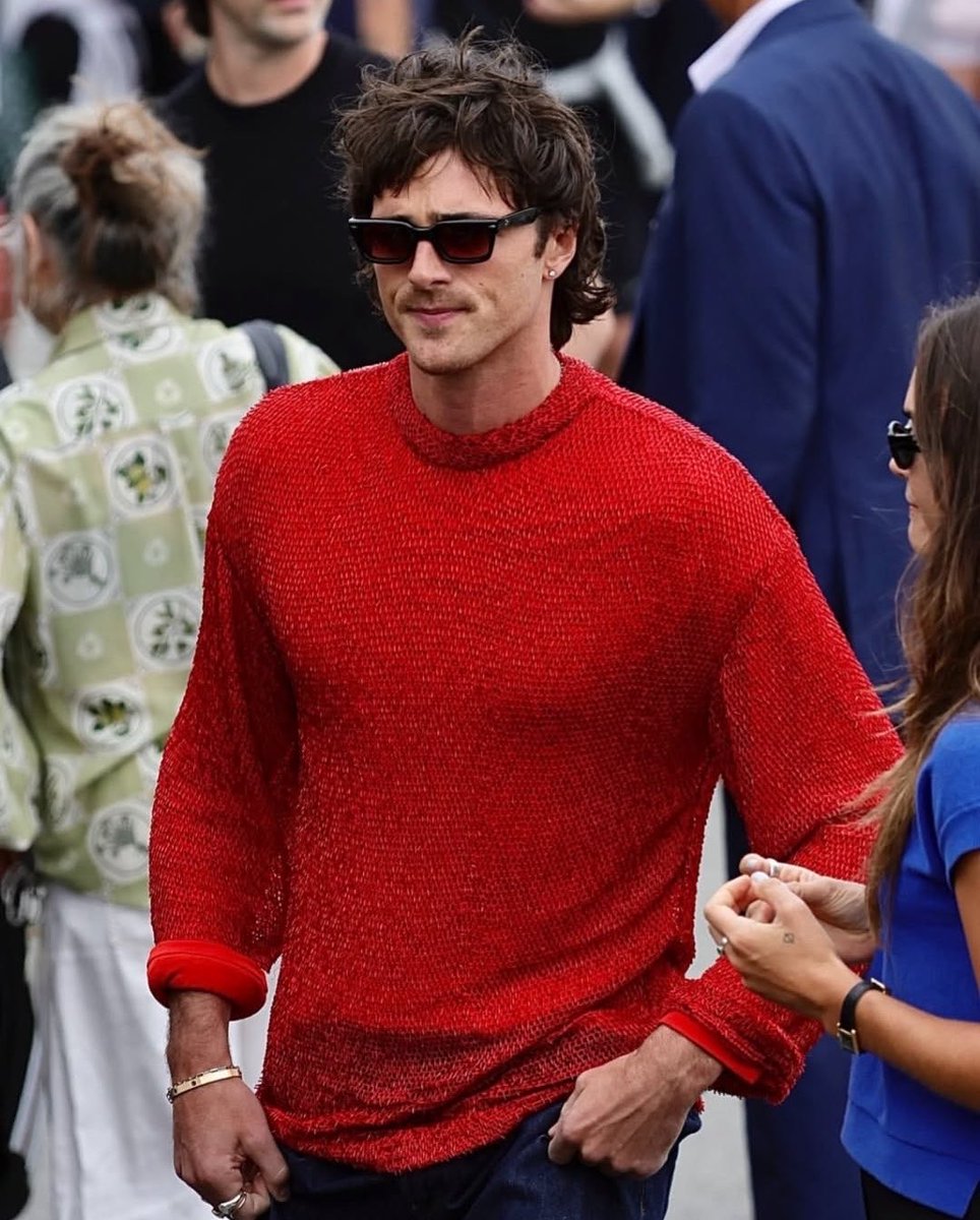 something about jacob elordi wearing red