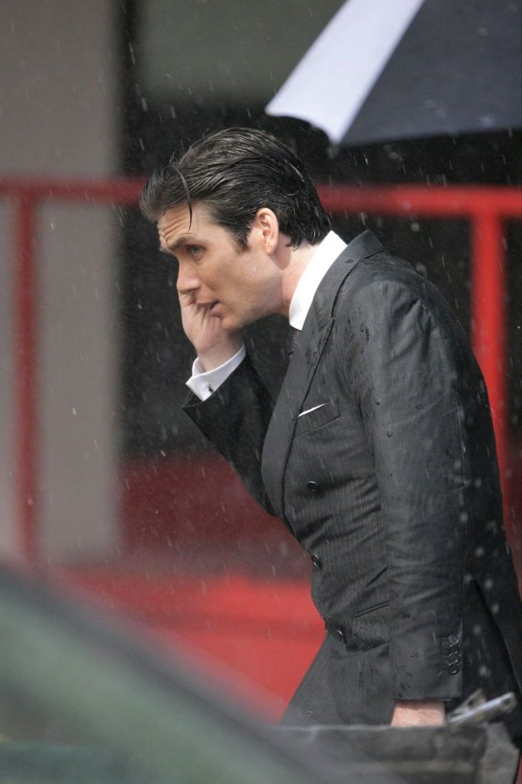 cinevow's tweet image. Cillian Murphy on the set of Inception, 2009