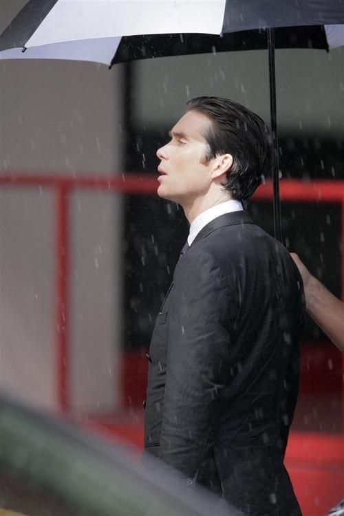 Cillian Murphy on the set of Inception, 2009