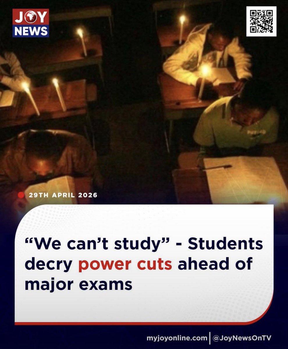 OurcountryGHana's tweet image. DUMSOR💔
it’s stolen study time, broken focus, and silent tears from students trying to build their future in the dark. Education should never depend on electricity luck. Ghana’s students deserve better. #StopDumsor #FixTheLights #ghana