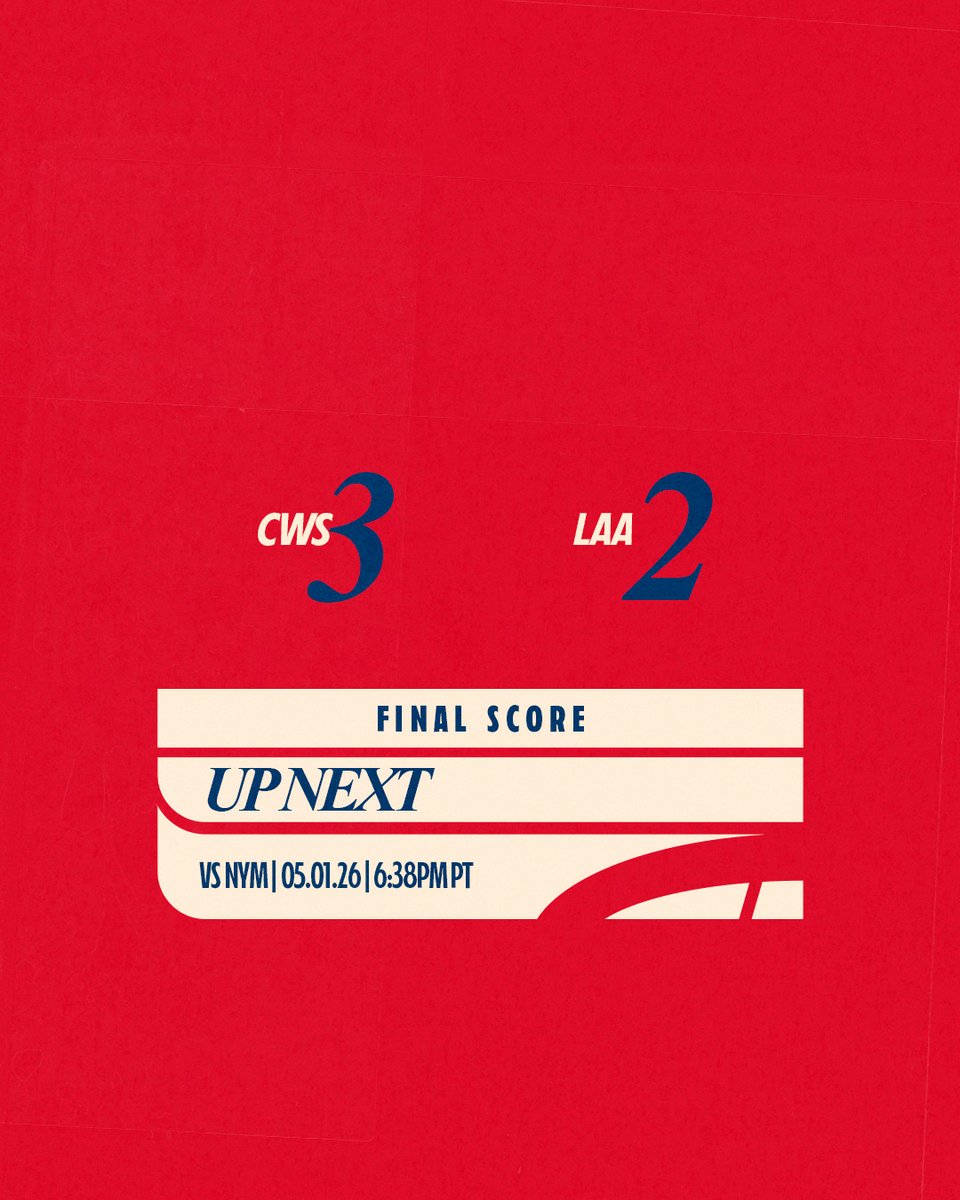 Angels's tweet image. FINAL: White Sox 3, Angels 2