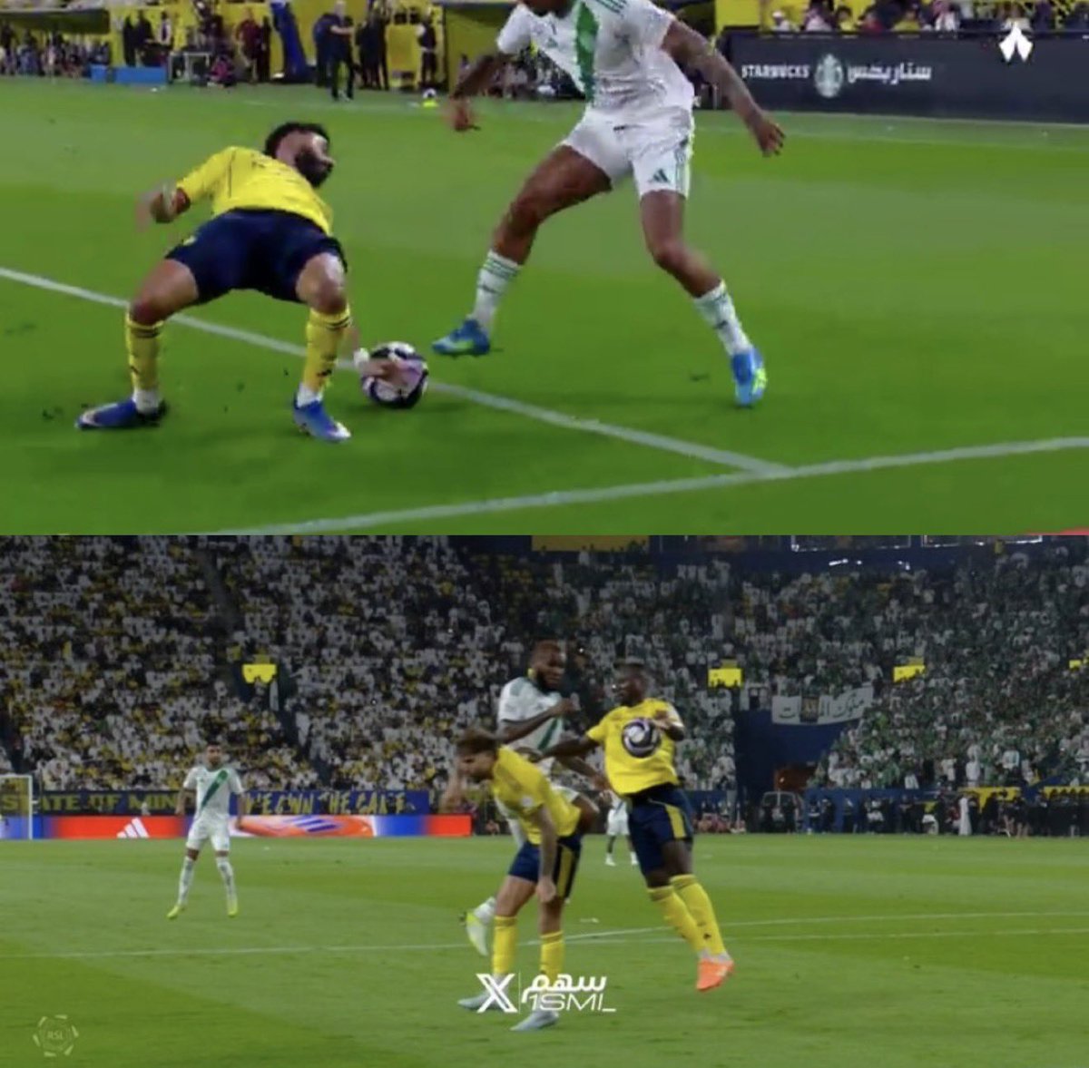 3nadAl3taibi's tweet photo. #النصر_الاهلي 
كنت اتوقع مافيه اسواء من التحكيم الاسيوي طلع المحلي اسواء منه 💚 https://t.co/Ky0t41iKyq