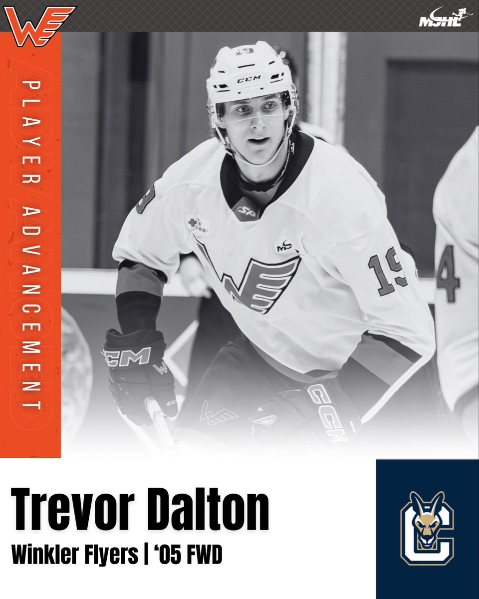 mjhlhockey's tweet image. #PlayerAdvancement | Congratulations to @winklerflyers FWD Trevor Dalton (‘05) who has committed to play @NCAAIceHockey at SUNY Canton! 📸 Kalee Haasbeek

#MJHLHockey #PlayHereGoAnywhere