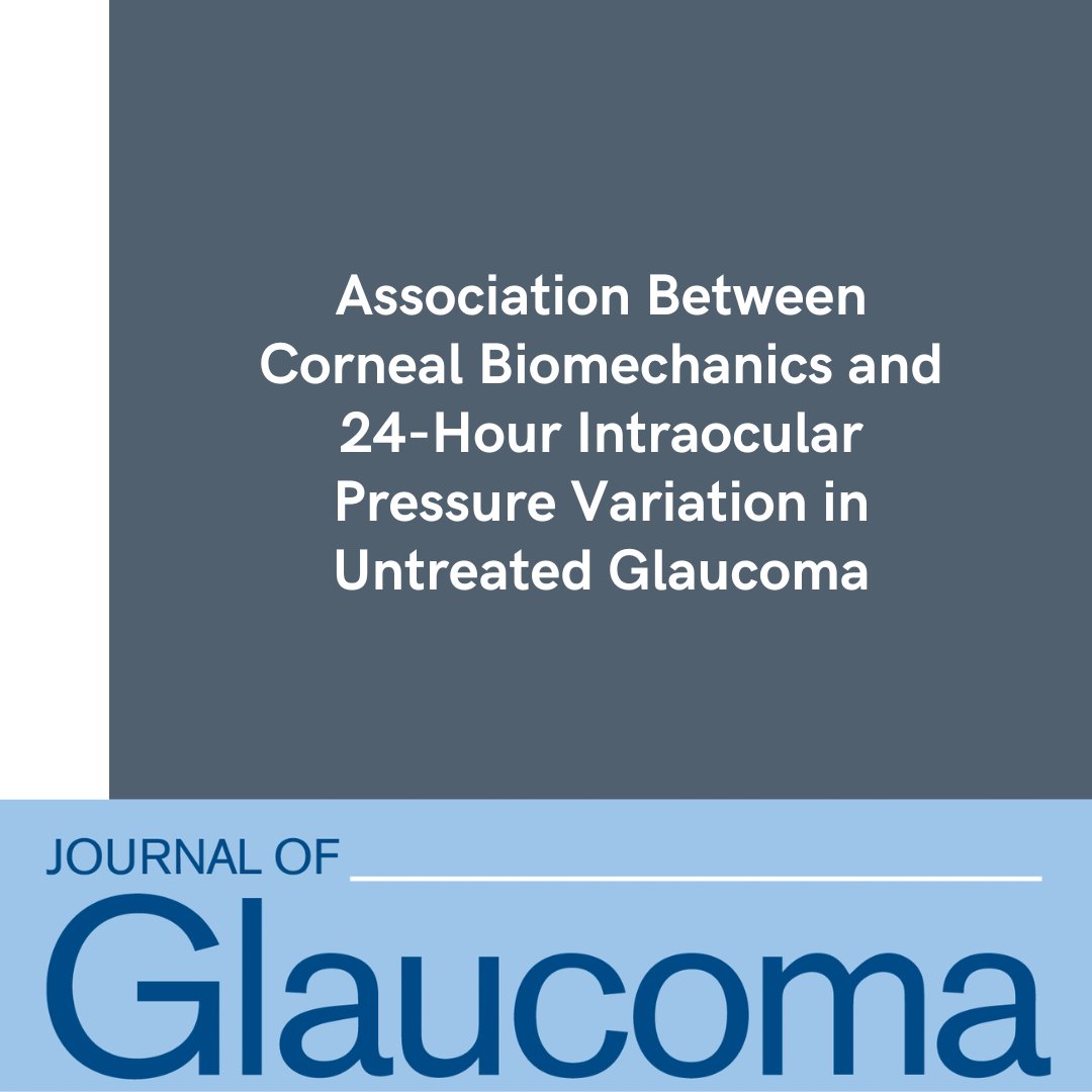JOGJournal's tweet photo. NEW ARTICLE: “Association Between Corneal Biomechanics and 24-Hour Intraocular Pressure Variation in Untreated Glaucoma” by Wu, Aihemaiti, Sun, and Chen.

Read more: https://t.co/LuPbDz2bKP

@WorldGlaucoma
#JoG #JournalOfGlaucoma https://t.co/fRaUc49bli