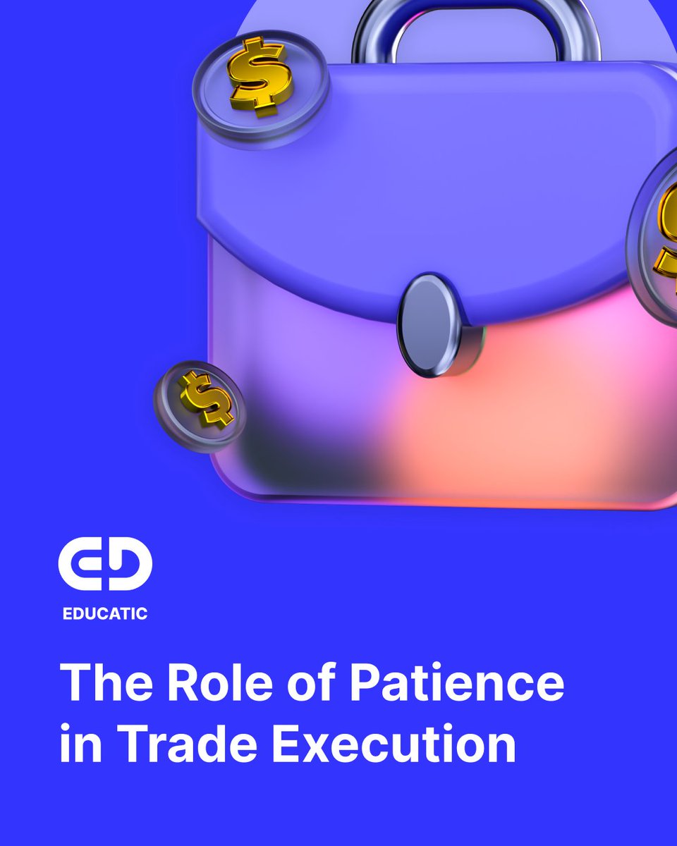educaticio's tweet photo. The Role of Patience in Trade Execution: Timing beats frequency. 

🟦 Wait for confirmation, avoid noise, and secure better entries. 

Educatic builds your timing and discipline. 

#TradingDiscipline #Patience #TradeExecution #Educatic https://t.co/f1RKNdISZj