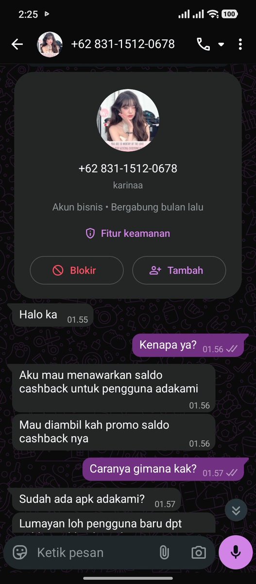 llabuwbu's tweet photo. Ini no penipunya guys 
0831-1512-0678 
083115120678
62831-1512-0678
+62831-1512-0678
6283115120678

Ya itu lah pokoknya ya. Ini dia ngechat aku di jam segini?? Literally jam 2 subuh!! 

Dan ini akun x si penipunya @Suzzieevy (berdasarkan yg dia kasih) https://t.co/EUYuFefdEL
