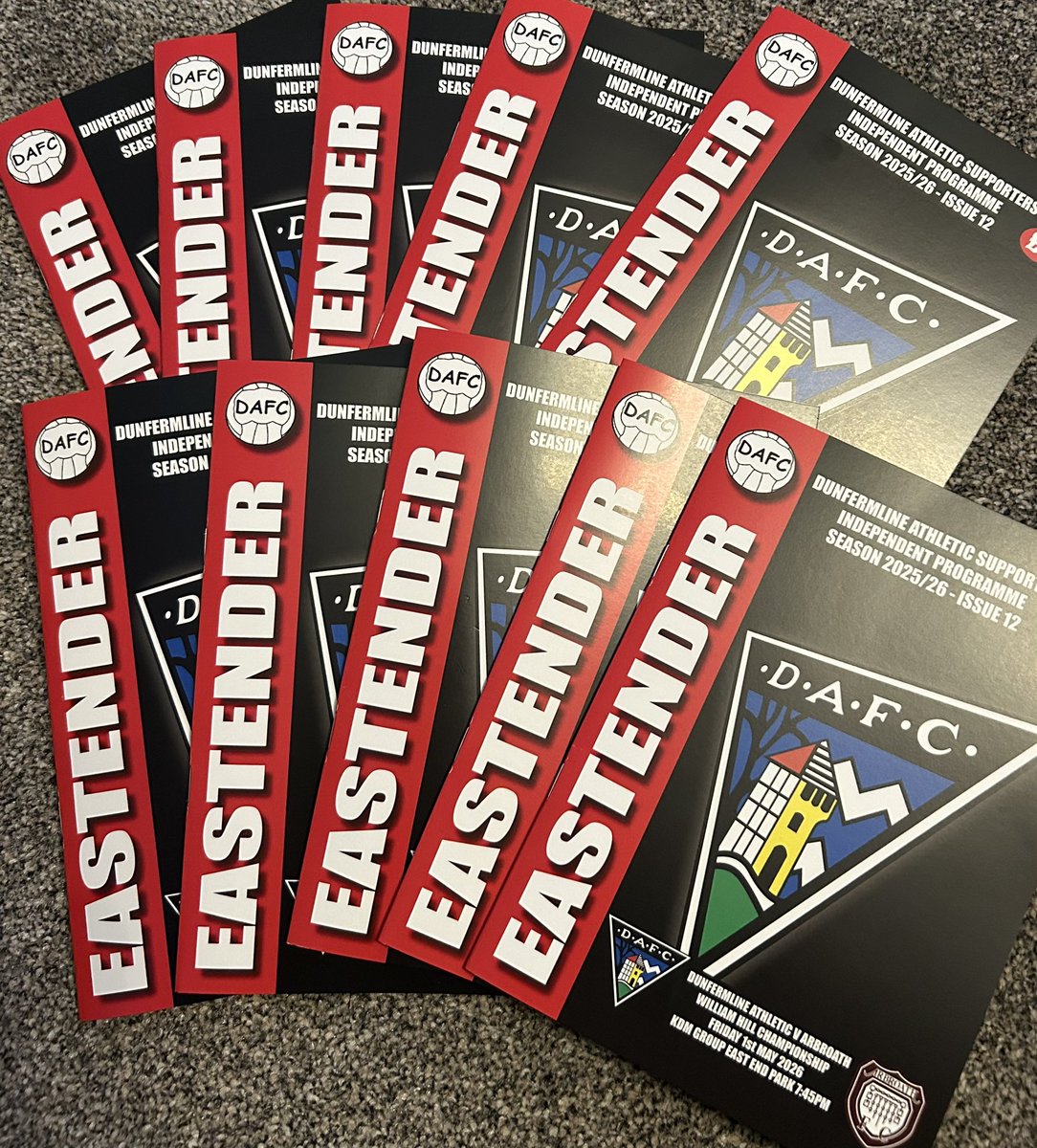 dafcscotsman's tweet photo. Friday night sees the final game of the league season and Issue 12 of #EASTENDER will be on sale outside the ground from about 6pm. The previous 11 issues have all sold out, don’t miss out!! #DAFC #AFC https://t.co/4OI6WelvUG