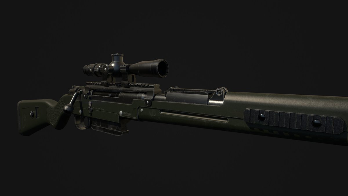 kaisercatcinema's tweet image. Behold, a gloriously #cursed Modernized Kar98k by Daniel Pisacreta artstation.com/dp1999 / What if WW2 happened in 2044?  kaisercatcinema.com/s/about-ww2044 #althistory #scifi #gun