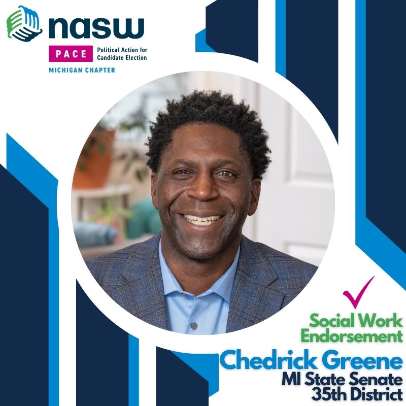 ChedrickGreene's tweet image. #SD35 — I am proud to announce National Association of Social Workers - Michigan as our latest endorser and newest member of our #TeamGreene coalition. With nearly 5,000 social workers across the state, these men &amp;amp; women are on the frontlines in schools, hospitals, community...