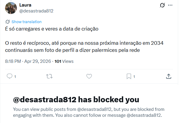 pessoas de portugal tenho um encontro com a desastrada aka <a href="/desastrada812/">Laura</a> em 2034 rezem por mim