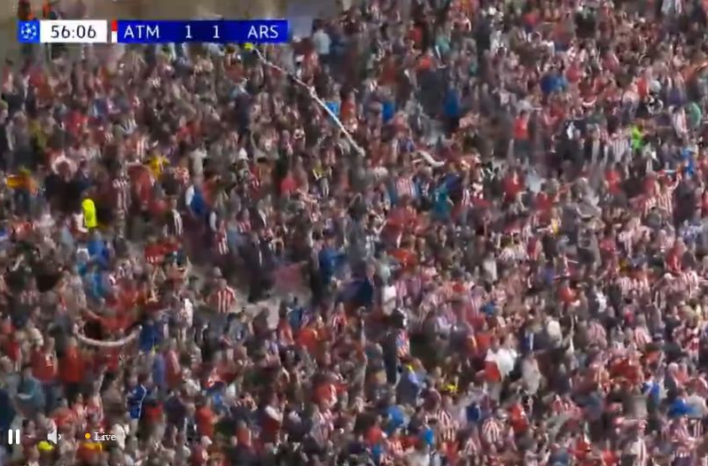 TrollBallX's tweet photo. GOAL! 
GOAL! 
GOAL! 
Atletico Madrid 1-1 Arsenal (44")
⚽️ : Julian-Alvarez (p) 
#ChampionsLeague #UCL #WeAreTheArsenal #championsleague #Arsenal #follower #atleticomadridvsarsenal #atleticomadrid #Arsenal https://t.co/PfNPBoWGrt