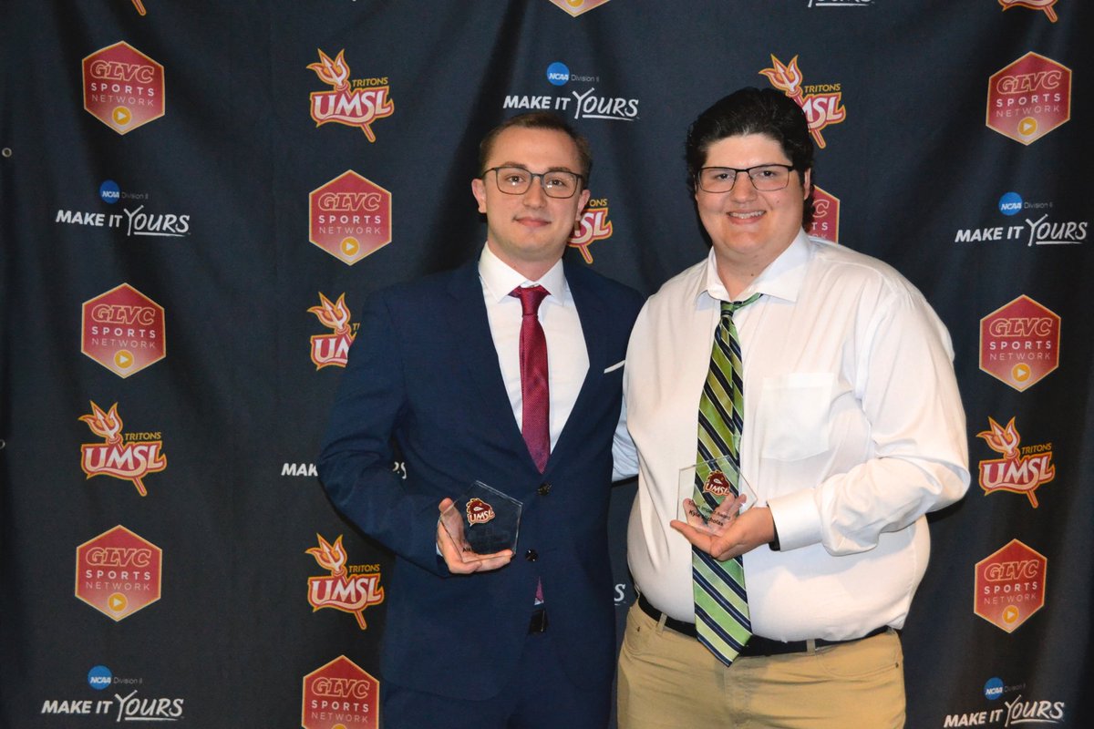 UMSLMSOC's tweet photo. Great night at the Louies! 

⭐️Emir Mustajbegovic took home Ultimate Triton
⭐️Pablo Nodar was honored as part of Chi Alpha Sigma
⭐️Kyle Nicholas received special recognition for his dedication to the department 

#SetTheStandard https://t.co/IelEWSRuX3