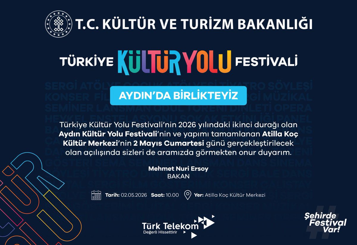Aydın Kültür ve Turizm Müdürlüğü tweet media