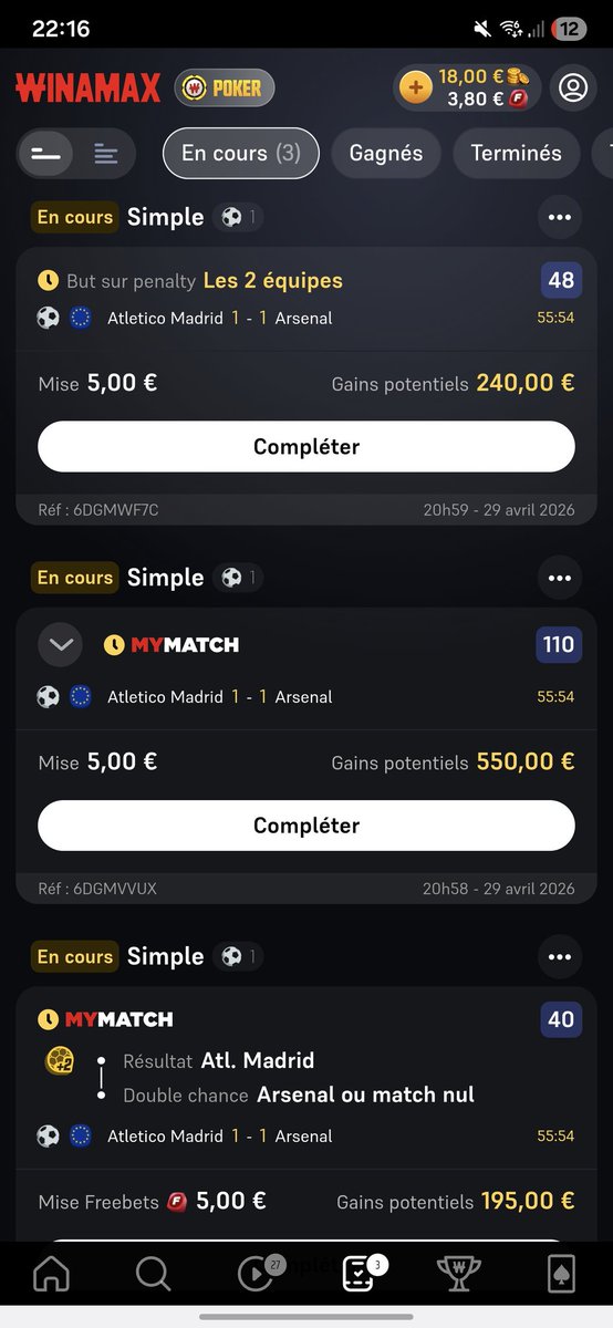 imliboo's tweet photo. J'ai loupé l'occas hier soir du BTTS péno, pas ce soir 😁 https://t.co/NHRMOZmtzW