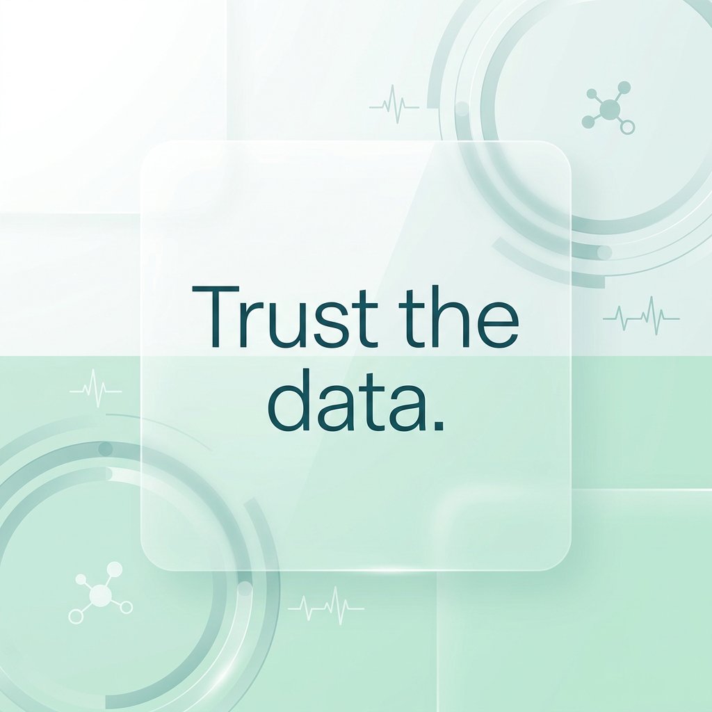 vanavital's tweet image. Trust the data. 

#VanaVital #HealthTech #ClinicalData #PatientCare #MedTech