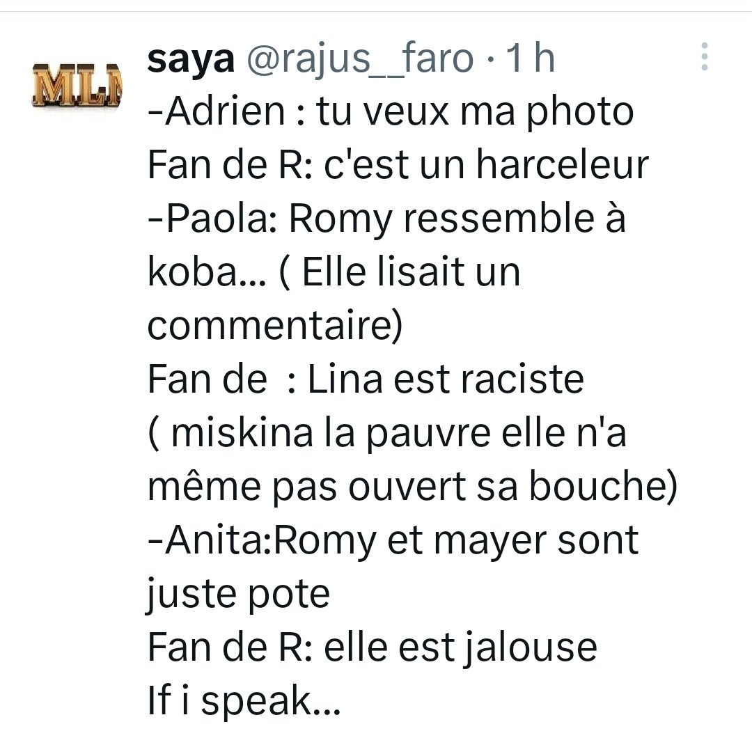 Souvent il y a des tweets !
À la place de ton cerveau,il y a du caca 💩 la mayerette!
Quand on va repondre,tu vas crier à la harcellement !
